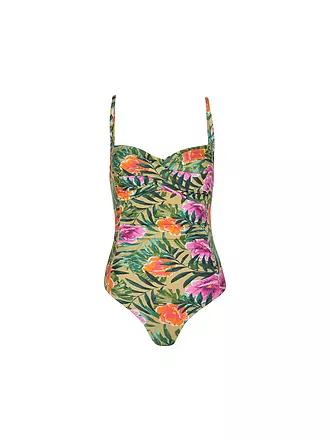 DARLING HARBOUR | Maillot de bain femme drapé | grün